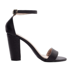 Sandália Preta Confortável - Salto 9 cm - Antiderrapante - comprar online