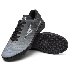 Chuteira EGM Masculina Bravo Society ( quadra ) Preta e Branca - comprar online