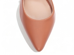 Imagem do Scarpin Aberto do Lado Salto 8,5cm - Glamour Inovador em Caramelo