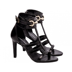 Imagem do Sandália Feminina Salto 9,5cm Preto - Elegância e Sofisticação em Cada Passo