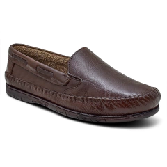 Mocassim Masculino Couro Café - Calcadospravc | Loja de Calçados