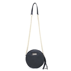 Bolsa SANTUCCI Feminina Redonda Pequena Preto - Calcadospravc | Loja de Calçados