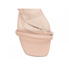 Sandália Feminina Elegante Rose - Salto Baixo 2,5cm - Torricella