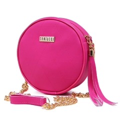 Bolsa SANTUCCI Feminina Redonda Pequena Rosa - comprar online