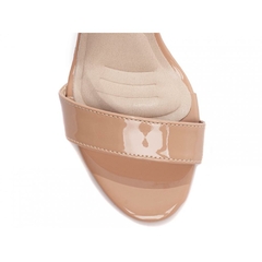 Sandália Salto 9,5cm - Elegância e Conforto em Verniz - Rose