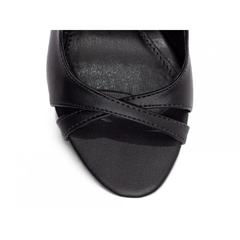 Sandália Feminina Preta - 8,5 cm - Fivela Dourada - Calcadospravc | Loja de Calçados