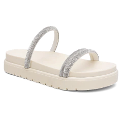 Papete Feminina 2 Tiras Branca - comprar online