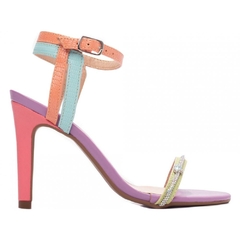 Sandália Feminina Salto 9,5cm Multicolorida - Estilo e Conforto em Cada Passo - comprar online