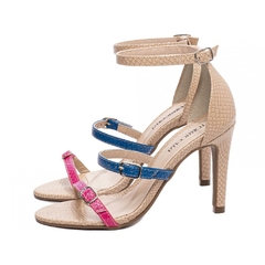 Sandália Feminina Salto 9,5cm Multicolorida - Estilo e Elegancia em Cada Passo - loja online