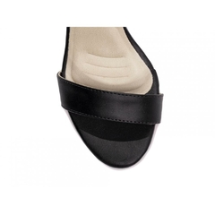 Sandália Salto 8,5cm - Elegância Noturna em Preto Croco
