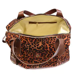 Bolsa Feminina Grande Milão Onça com Caramelo - Calcadospravc | Loja de Calçados