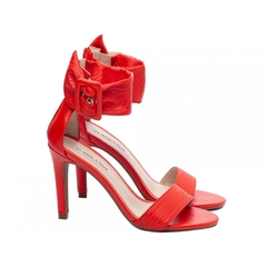 Imagem do Sandália Feminina Salto 9,5cm Vermelho - Paixão e Conforto em Cada Passo