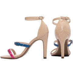 Sandália Feminina Salto 9,5cm Multicolorida - Estilo e Elegancia em Cada Passo - Calcadospravc | Loja de Calçados