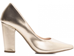 Scarpin Tradicional Salto 9cm - Elegância e Glamour em Ouro Light - loja online