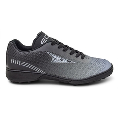 Chuteira EGM Masculina Bravo Society ( quadra ) Preta e Branca