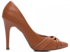 Sapato Scarpin Feminino Bico Fino - Salto 10cm - Caramelo - loja online