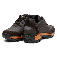 Coturno em Couro Shelga | Estilo e Conforto | 36 a 45 | Cafe - 1001 - comprar online