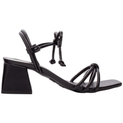 Sandália Preta Confortável - Salto 5,5 cm - Antiderrapante - comprar online