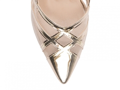 Imagem do Sapato Scarpin Elegante Dourado - Salto Fino 9cm - Torricella