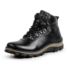 Coturno Bota Masculina Conforto Vegano | 37 a 44 | Preto na internet