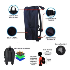 Mochila Infantil Sonic Roxo - loja online