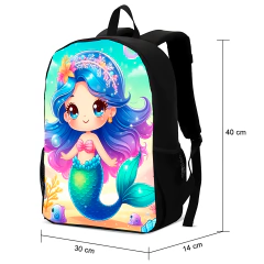 Mochila Infantil Sereia Azul - comprar online
