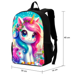 Mochila Infantil Unicórnio Azul - comprar online