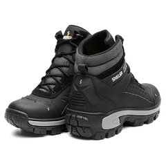 Coturno em Couro Shelga | Estilo e Conforto | 36 a 45 | Cinza - 1003 - comprar online