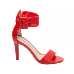 Sandália Feminina Salto 9,5cm Vermelho - Paixão e Conforto em Cada Passo na internet