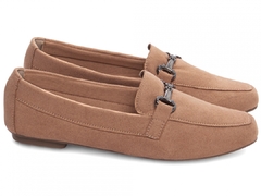 Delicadeza e Estilo em Sintonia – Mocassim Feminino Bico Alongado Rose com Bridão Grafite na internet