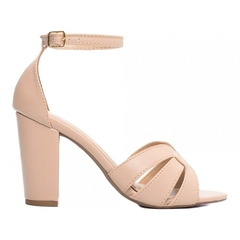 Sandália Glamour Luxo Conforto Salto 8,5cm Antiderrapante Rose - comprar online