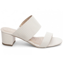 Sandália Tamanco Off White Confortável - Salto 5 cm - Antiderrapante na internet