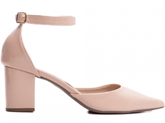 Scarpin Glamour Verniz Rose - Salto 6,5cm - Fechado Atrás - loja online