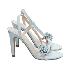 Imagem do Sandália Feminina em Azul Glamour - Salto Fino 9,5 cm - Antiderrapante