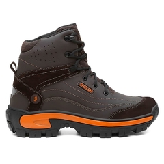 Coturno em Couro Shelga | Estilo e Conforto | 36 a 45 | Cafe - 1004