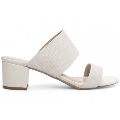 Sandália Tamanco Off White Confortável - Salto 5 cm - Antiderrapante - comprar online