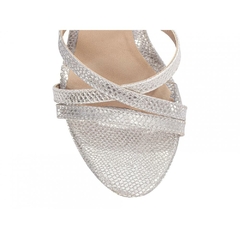 Sandália Feminina Prata - Salto Fino 9,5cm - Torricella