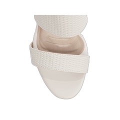 Sandália Tamanco Off White Confortável - Salto 5 cm - Antiderrapante