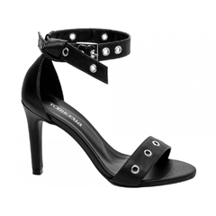 Sandália Feminina Salto 9,5cm Preto - Elegância e Conforto em Preto Clássico na internet