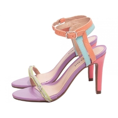 Sandália Feminina Salto 9,5cm Multicolorida - Estilo e Conforto em Cada Passo - loja online