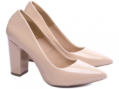 Scarpin Clássico Luxo e Glamour - Salto 8,5cm Robusto Rose - Calcadospravc | Loja de Calçados