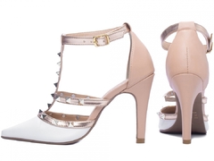 Scarpin Luxo Classe A - Salto 9cm Fino em Cores e Napa Branco - comprar online