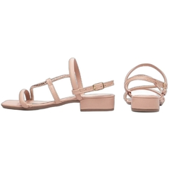 Sandália Feminina Elegante Rose - Salto Baixo 2,5cm - Torricella - Calcadospravc | Loja de Calçados