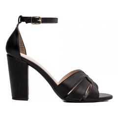 Sandalia Glamour Luxo e Conforto Salto 8.5cm Preto - loja online