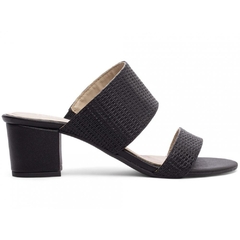 Sandália Tamanco Preta Confortável - Salto 5 cm - Antiderrapante - comprar online