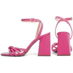 Sandália Pink Confortável - Salto 9 cm - Antiderrapante - Calcadospravc | Loja de Calçados