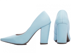 Scarpin Tradicional Salto 9cm - Elegância e Glamour em Azul - comprar online