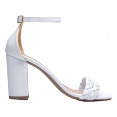Sandália Feminina Tiras Trançadas Torricella - Salto 8,5cm Grosso - comprar online