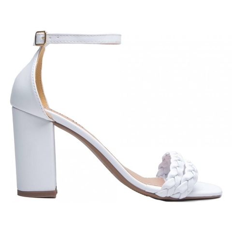 Sandália Feminina Tiras Trançadas Torricella - Salto 8,5cm Grosso - comprar online