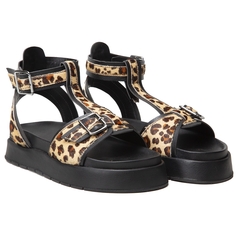 Sandália FlatForm Animal Print Pelo de Onça – Conforto e Estilo Selvagem na internet